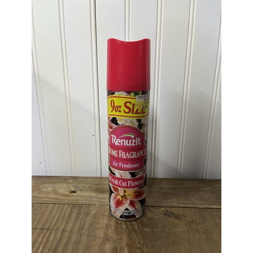 Renuzit 1997 Home Fragrance Fresh Cut Flowers Air Freshener Large 9oz Movie Prop